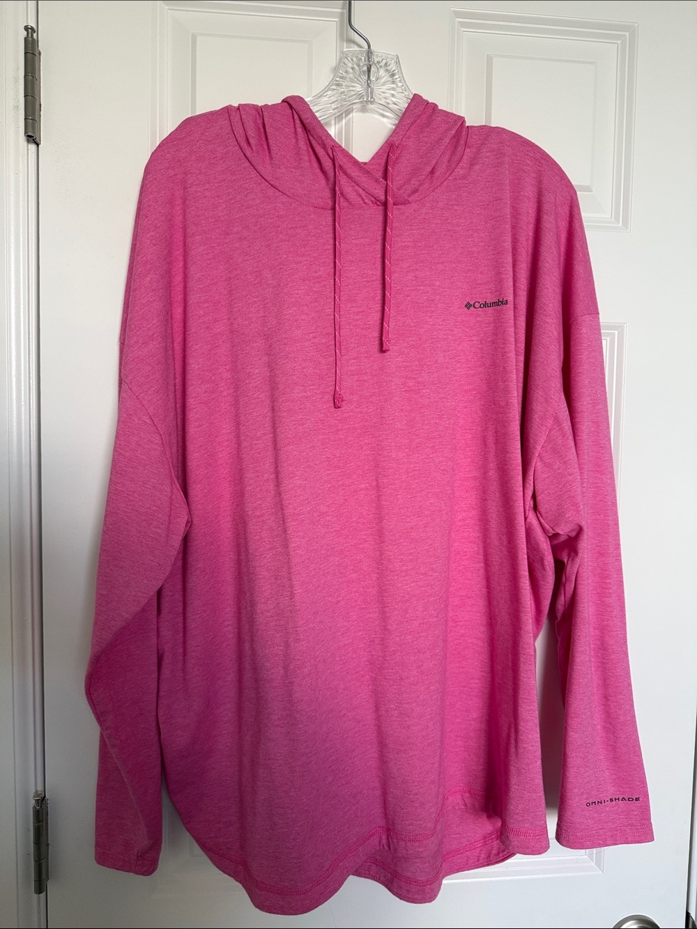 Columbia Hot Pink Hooded Long Sleeve Pullover